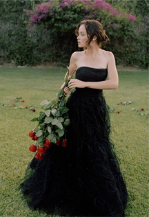 vestido de noiva preto