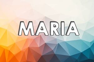 significado do nome maria