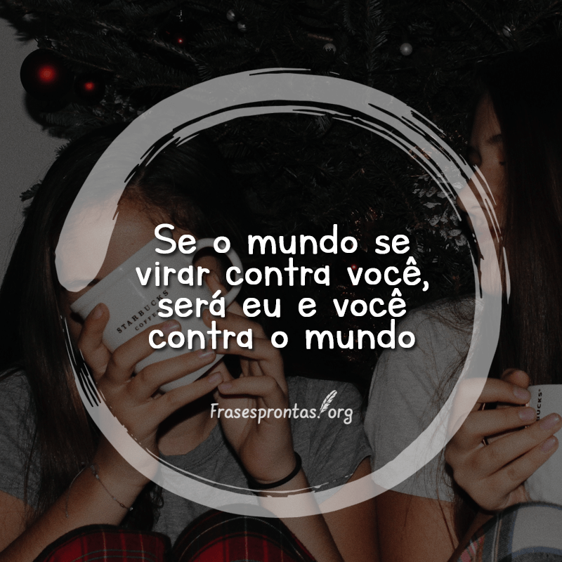 Frase para foto com amiga