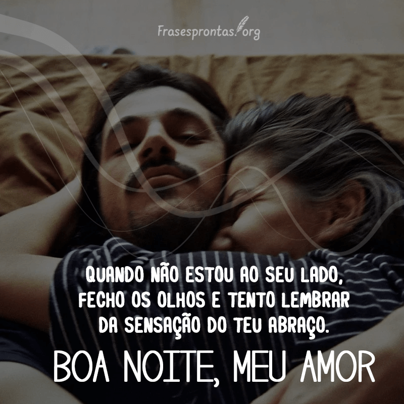 Frase de Boa Noite amor