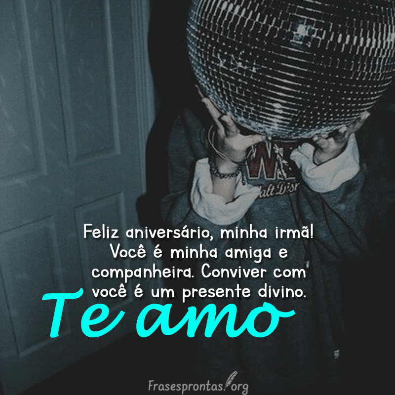 Feliz aniversário Irmã