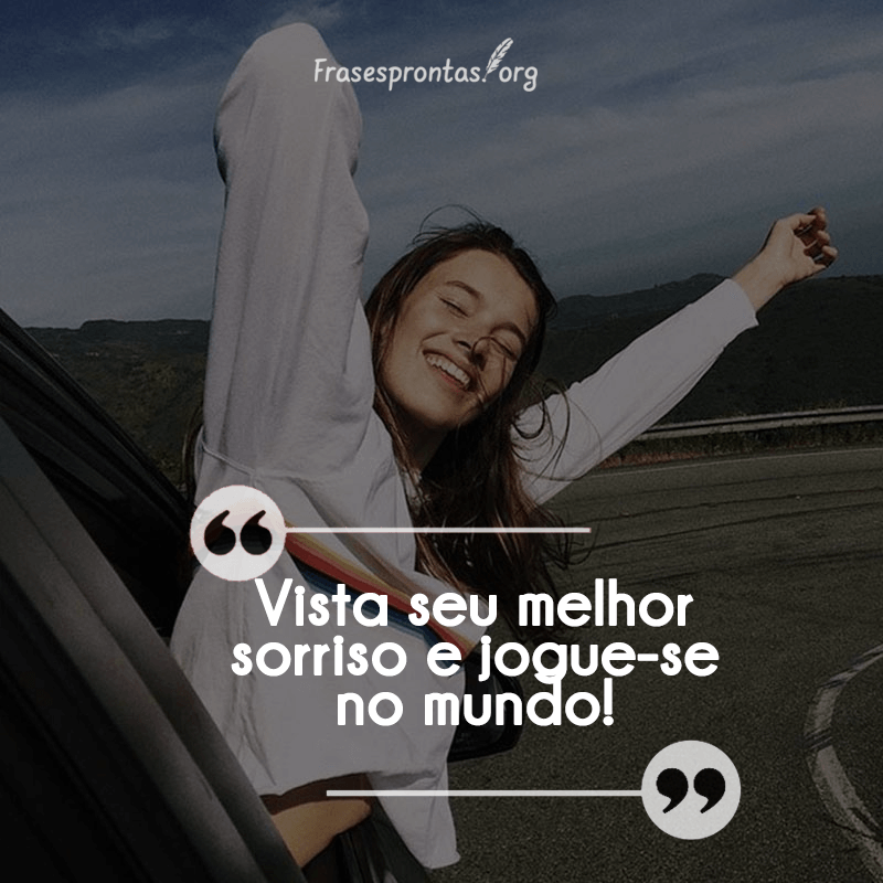 Frase para Foto Sorrindo