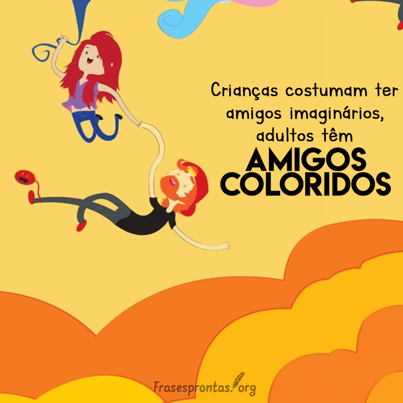 Frase de Amizade Colorida
