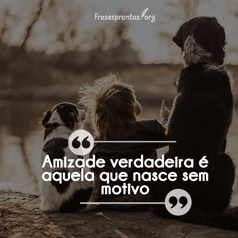 Frase de Amizade Verdadeira