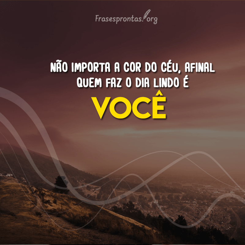 Frase de Bom dia 