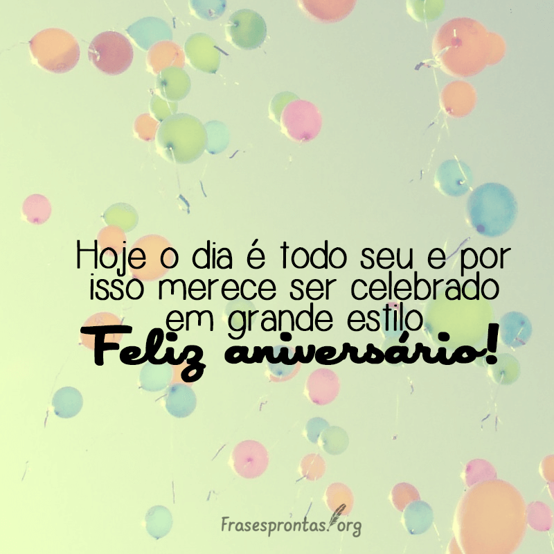 Frase de Feliz aniversário amigo