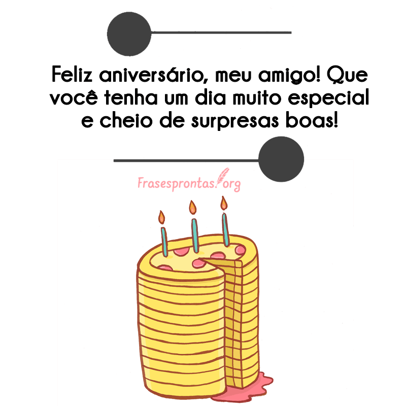 Feliz aniversário amigo