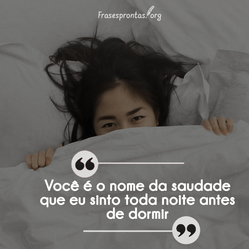 Frase de saudades para o namorado