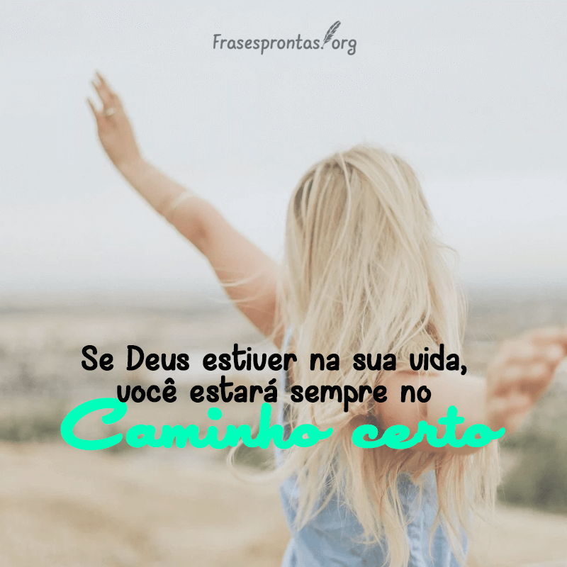 Frase Sozinha com Deus