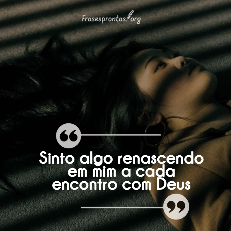 Frase Sozinha com Deus