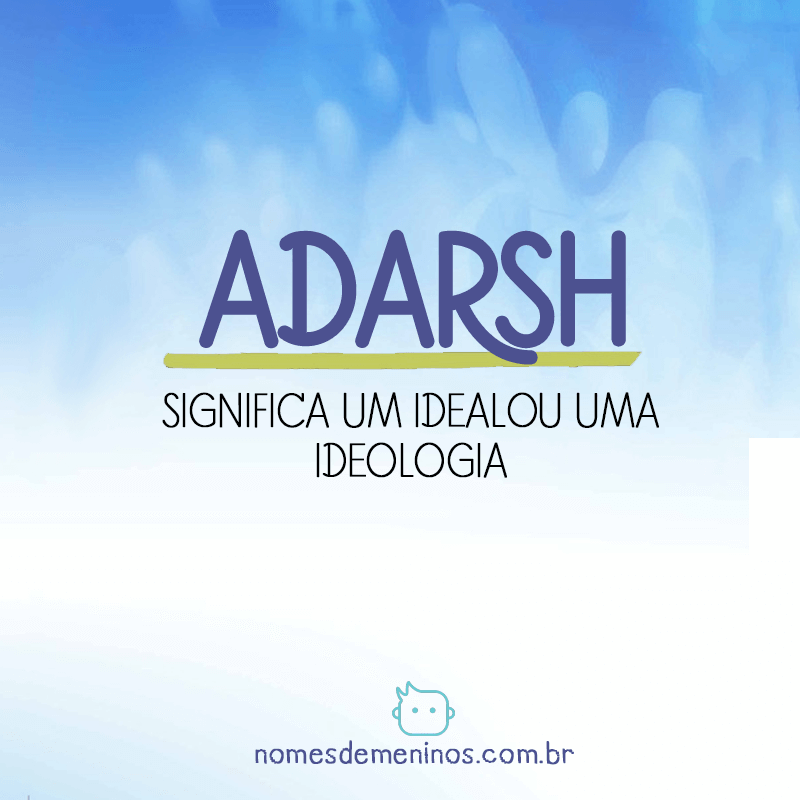 significado Adarsh