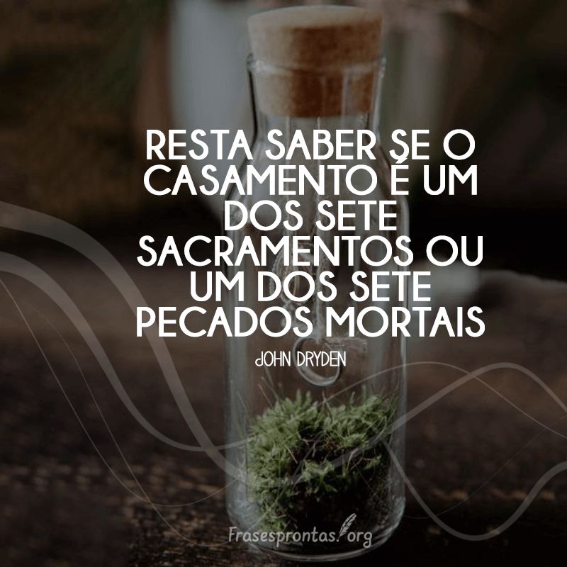 Frase de John Dryden