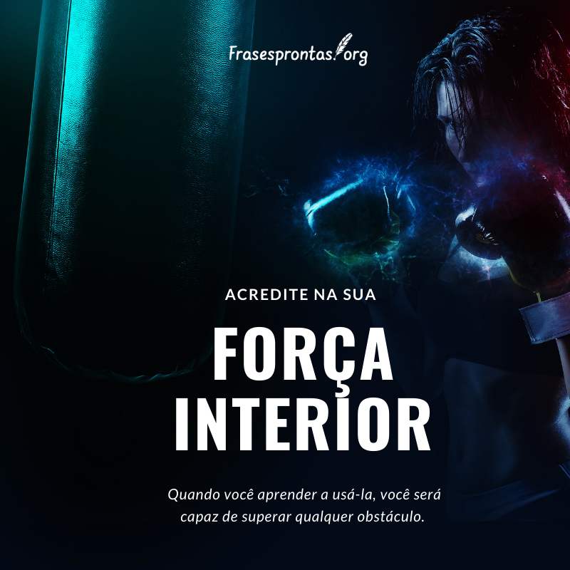 Frase de superação e motivação