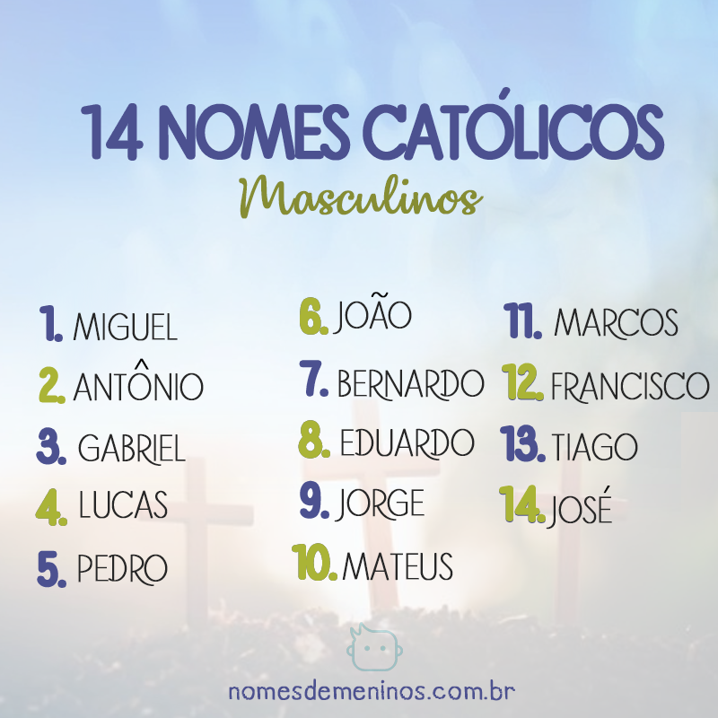 14 Nomes Católicos masculinos e seus significados para batizar seu filho