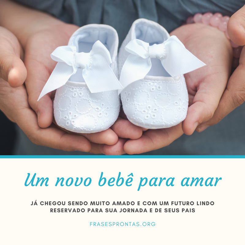 Frase de nascimento de bebê Frase de nascimento de bebê