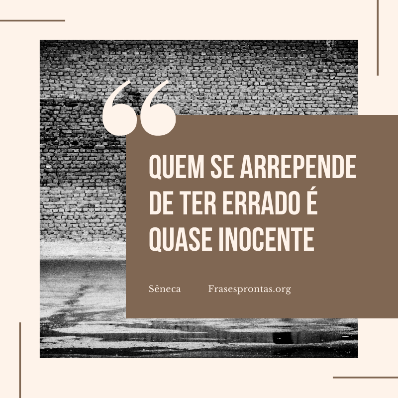 Frase de reflexão Sêneca