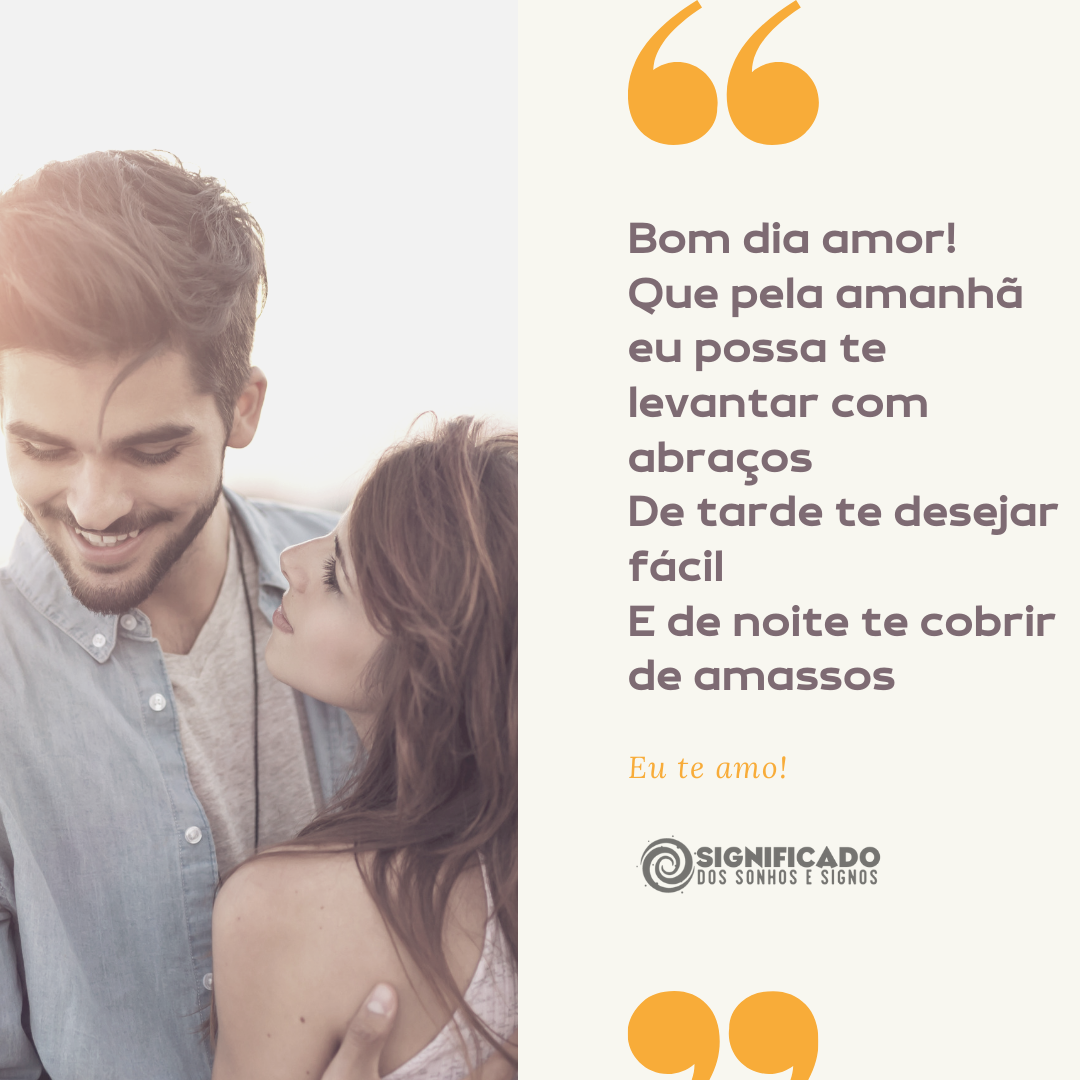 bom dia amor para namorado