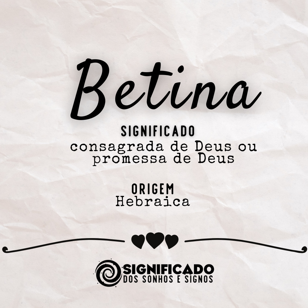 Significado do nome Betina