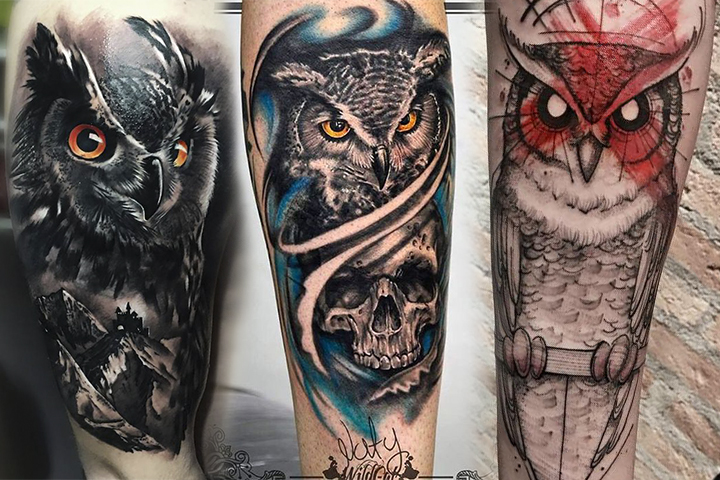 Tatuagem de coruja