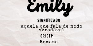 Significado do nome Emily