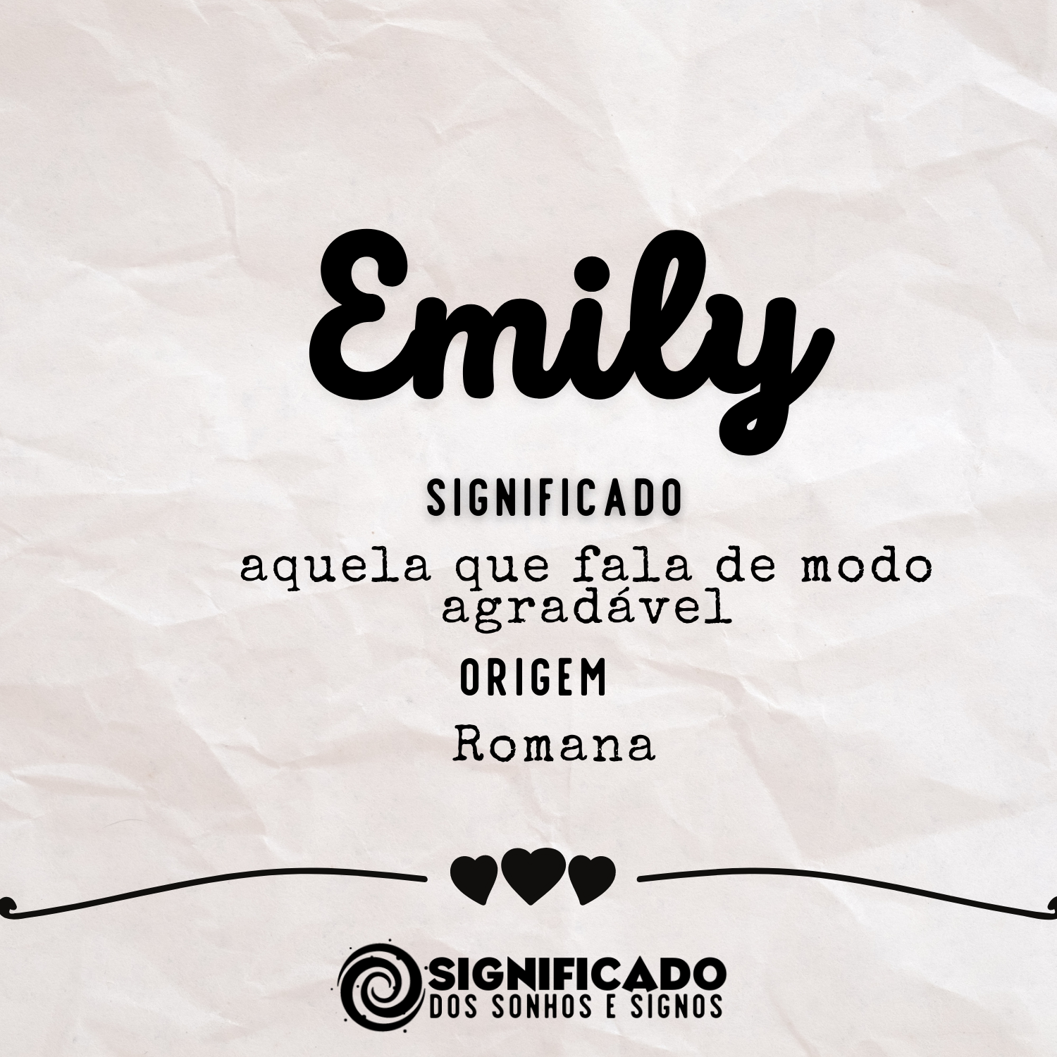Significado do nome Emily
