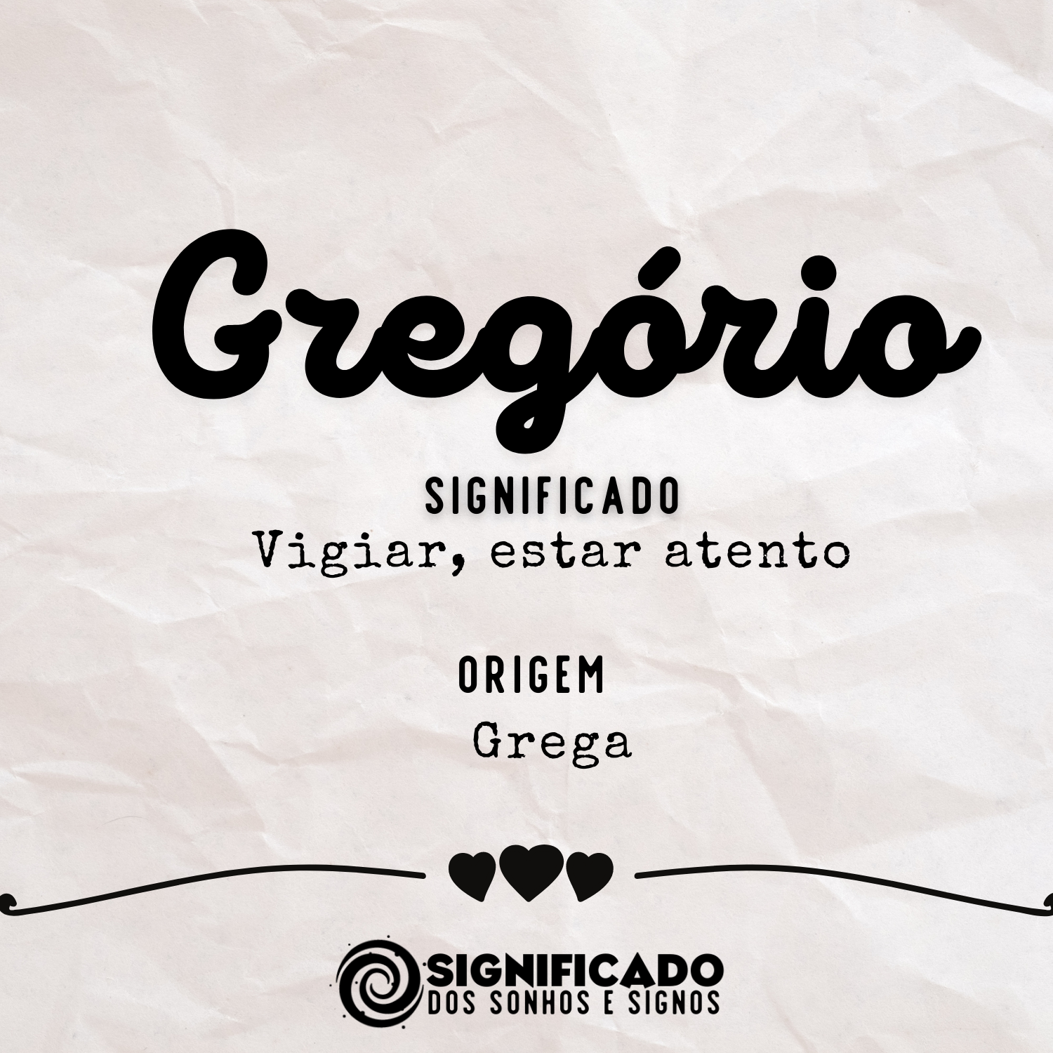 Significado do nome gregório